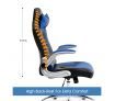 High Back Gaming and Racing Office Computer Chair - Black and Blue