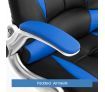High Back Gaming and Racing Office Computer Chair - Black and Blue