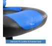 High Back Gaming and Racing Office Computer Chair - Black and Blue