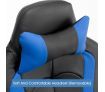 High Back Gaming and Racing Office Computer Chair - Black and Blue