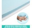 8 CM Super King Size Cool Gel Memory Foam Mattress Topper Cover Visco Elastic