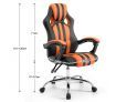NEADER Reclining Office Computer Chair - Black and Orange
