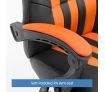 NEADER Reclining Office Computer Chair - Black and Orange