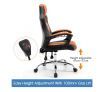 NEADER Reclining Office Computer Chair - Black and Orange