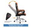NEADER Reclining Office Computer Chair - Black and Orange