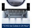 2.4L Portable Ice Maker Easy Sizes S/L with LED Display