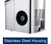 2.4L Portable Ice Maker with LED Control Panel