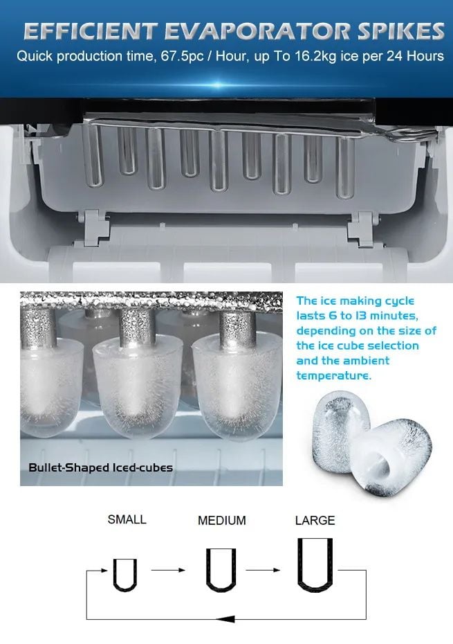 3.2L Home Portable Ice Maker Machine