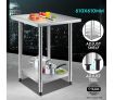 Kitchen Food Prep Table Cater Work Bench Stainless Steel W/Adjustable Feet 610mmx610mm
