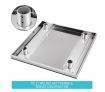 Kitchen Food Prep Table Cater Work Bench Stainless Steel W/Adjustable Feet 610mmx610mm