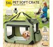 Dog Crate Carrier Pet Cat Soft Travel Kennel Foldable Portable Cage 3XL Army Green