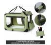 Dog Crate Carrier Pet Cat Soft Travel Kennel Foldable Portable Cage 3XL Army Green