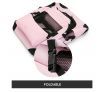 Dog Crate Pet Carrier Soft Foldable Cat Travel Cage Portable Kennel Medium Pink