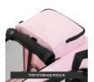 Dog Crate Pet Carrier Soft Foldable Cat Travel Cage Portable Kennel Medium Pink