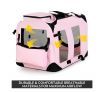 Pet Dog Crate Soft Carrier Cat Travel Foldable Kennel Portable Cage XL Pink