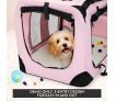 Pet Dog Crate Soft Carrier Cat Travel Foldable Kennel Portable Cage XL Pink