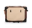 Dog Crate Soft Cat Carrier Portable Pet Travel Cage Foldable Kennel Medium Brown