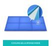 Pet Dog Self Cooling Pad Cool Gel Mat Non Toxic Bed Cushion XXL