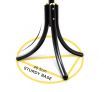 14 Hooks Tree Style Metal Coat Rack for Hats, Bags, Clothes - Black