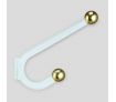 14 Hooks Tree Style Metal Coat Rack for Hats, Bags, Clothes - White