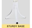 14 Hooks Tree Style Metal Coat Rack for Hats, Bags, Clothes - White