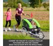 Kidbot 2 IN 1 Bicycle Trailer Pram Stroller Jogger-Green