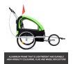 Kidbot 2 IN 1 Bicycle Trailer Pram Stroller Jogger-Green