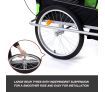 Kidbot 2 IN 1 Bicycle Trailer Pram Stroller Jogger-Green