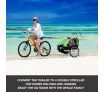 Kidbot 2 IN 1 Bicycle Trailer Pram Stroller Jogger-Green