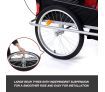 Kidbot 2 IN 1 Bicycle Trailer Pram Stroller Jogger- Red+Black