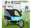 Kidbot 2 IN 1 Bicycle Trailer Pram Stroller Jogger-Blue