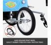 Kidbot 2 IN 1 Bicycle Trailer Pram Stroller Jogger-Blue