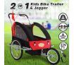 Kidbot 2 IN 1 Bicycle Trailer Pram Stroller Jogger- Black