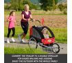 Kidbot 2 IN 1 Bicycle Trailer Pram Stroller Jogger- Black
