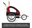 Kidbot 2 IN 1 Bicycle Trailer Pram Stroller Jogger- Black