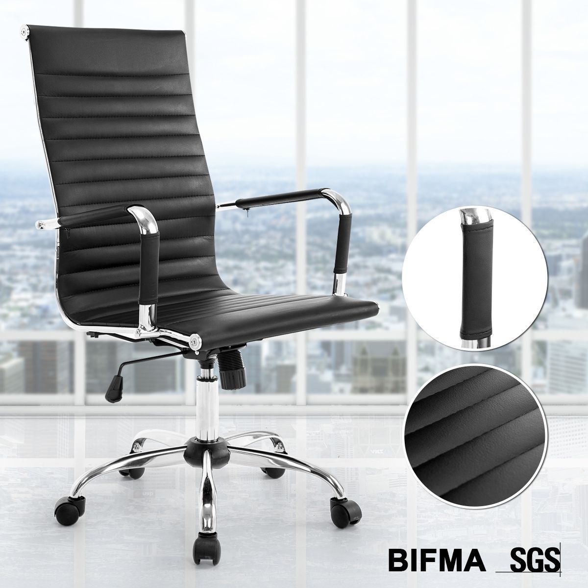 Eames Replica Office Chair High Back PU Computer Work Chair