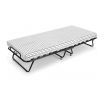 Portable Folding Camping Bed with Stripe Mattress Indoor/Outdoor -Single