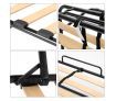 Portable Folding Camping Bed with White Mattress Indoor/Outdoor -Single