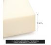 Portable Folding Camping Bed with White Mattress Indoor/Outdoor -Single