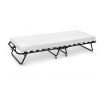 Portable Folding Camping Bed with White Mattress Indoor/Outdoor -Single