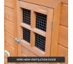 2.5M Wooden Chicken Coop Rabbit Hutch Guinea Pig Ferret Cage Hen House 2 Storey Run With Nesting Box