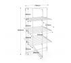 300W 3-Tier Heated Electric Clothes Towel Drying Rack Foldable