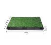 Dog Toilet Puppy Pad Trainer Indoor Pet Bathroom House Potty Training Pee Tray with 2 Mats Large