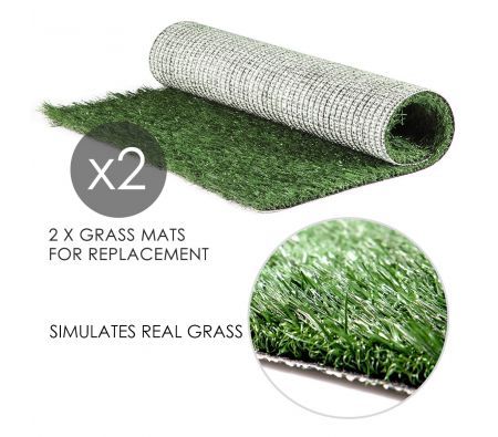 PAWISE Large Dog Pee Grass Training Mat, Artificial Dog Potty