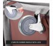 Portable Folding Rollaway Bed/Chair with Mattress-Single-Grey