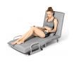Portable Folding Rollaway Bed/Chair with Mattress-Single-Grey