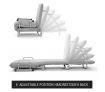 Portable Folding Rollaway Bed/Chair with Mattress-Single-Grey