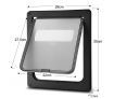 2-Way Lockable Pet Dog Cat Door Security Brushy Flap Large Size