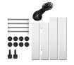 2-Way Lockable Pet Dog Cat Door Security Brushy Flap Large Size