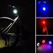 Smart Led Bicycle Tail Light Usb Charging Warning Light Blue